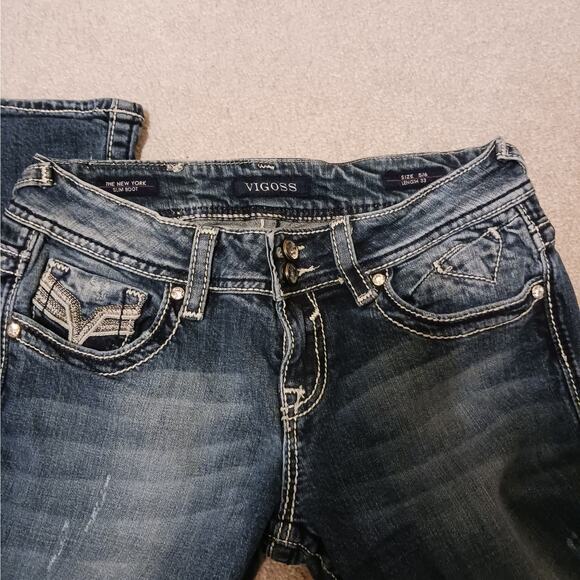 Vigoss The New York Slim Bootcut Jeans Sz 5/6 - Picture 8 of 10